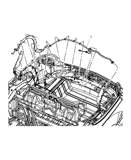 2010 Chrysler Sebring Wiring-Deck Lid Diagram for 68047960AB