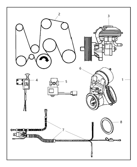 2006 Dodge Ram 3500 Switch-Exhaust Brake Diagram for 5102082AB