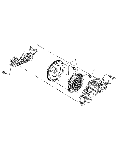 2008 Jeep Compass Clutch Assembly Diagram 1
