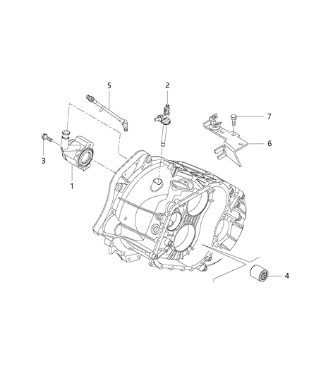 2014 Ram ProMaster 2500 ACTUATOR-Hydraulic Clutch Diagram for 68226917AA