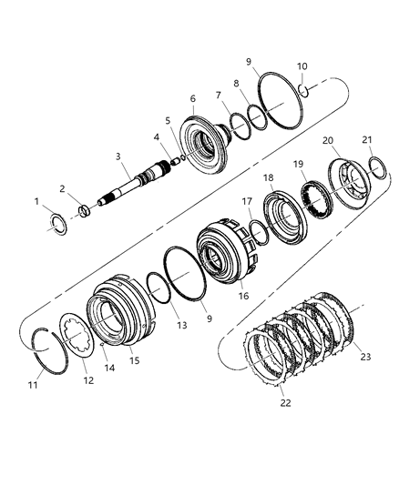 PISTON-REVERSE AND OVERDRIVE Diagram for 4799645