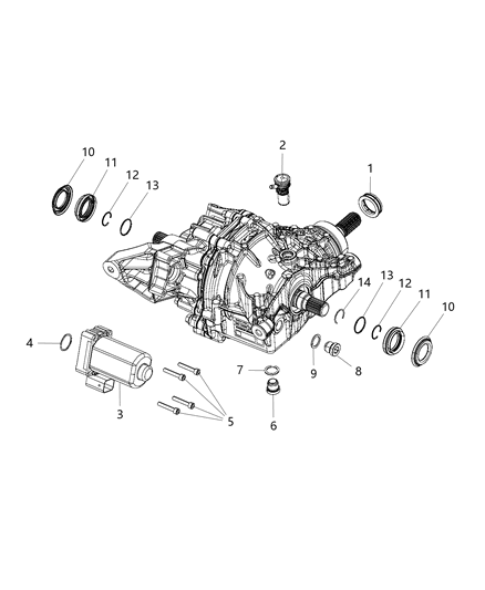 2018 Jeep Compass Housing And Differential With Internal Components Diagram