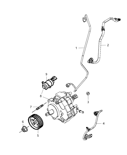 2011 Chrysler Town & Country Fuel Injection Pump Diagram