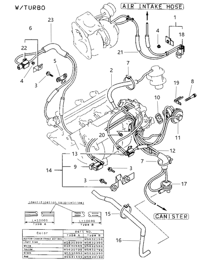 1997 Dodge Avenger EGR System Diagram 2