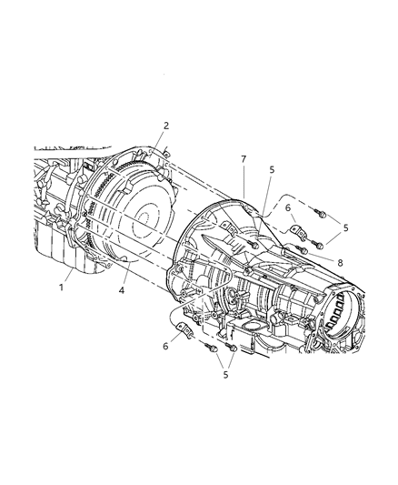 2004 Jeep Liberty Trans-Automatic Diagram for 5093121AA