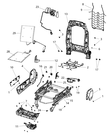 2013 Ram 1500 Shield-OUTBOARD Diagram for 5MZ88DX9AA