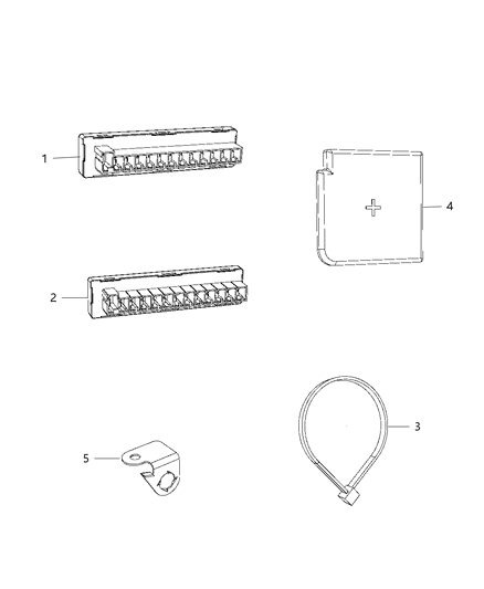 2013 Dodge Viper Cover-Connector Diagram for 68207795AA