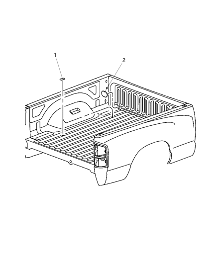 2015 Ram 2500 Pick-Up Box Plugs Diagram