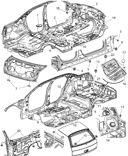 2005 Chrysler 300 Cap End-Fuel Tank Access Diagram for 4780796AA