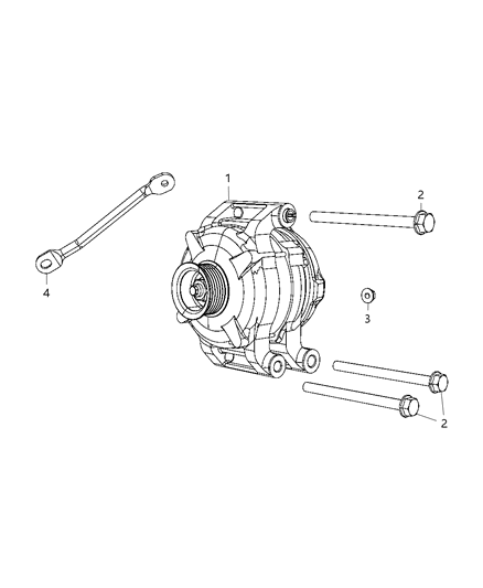 2011 Dodge Challenger Generator/Alternator & Related Parts Diagram 1