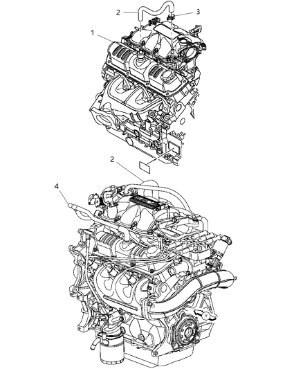 2006 Chrysler Pacifica Hose Diagram for 4666011AA