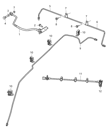 2013 Dodge Viper Tube-Brake Diagram for 5290112AD