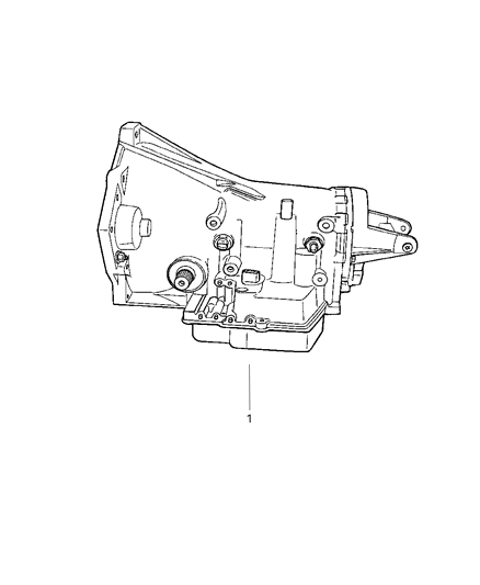 2000 Chrysler LHS Transaxle Assembly & Seal & Gasket Package Diagram