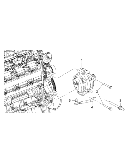2011 Dodge Durango Generator/Alternator & Related Parts Diagram 2