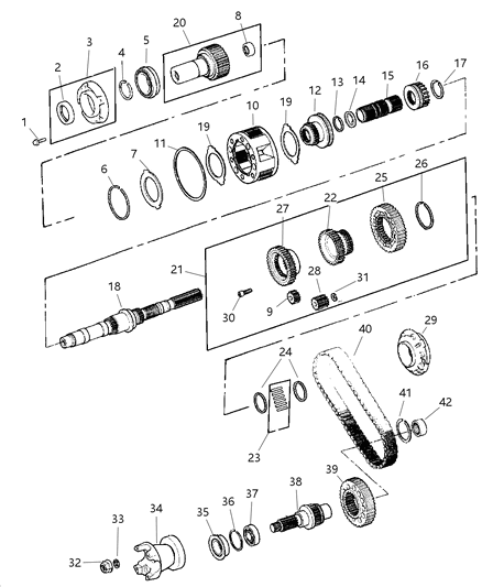 2003 Dodge Durango Washer-Differential Gear Diagram for 5080998AA