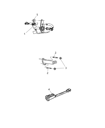 2005 Jeep Liberty Hydraulic Control-Clutch ACTUATOR Diagram for 52129184AB