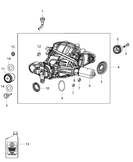 2011 Jeep Grand Cherokee Axle Assembly & Components Diagram 4