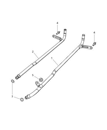 2012 Dodge Charger Tube-COOLANT Inlet Diagram for 5038503AA