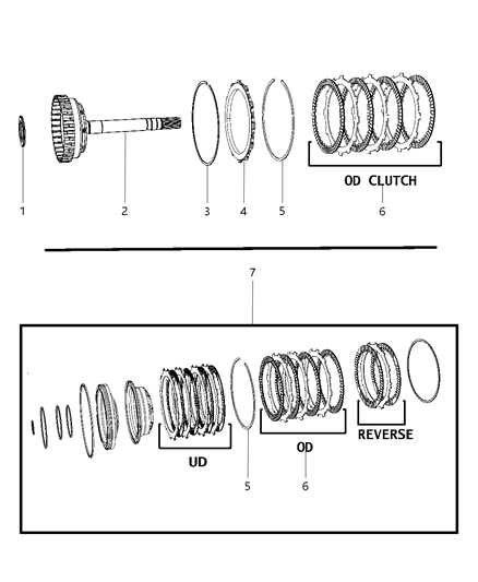 2009 Chrysler Aspen Input Clutch Assembly Diagram 2