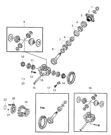 2015 Ram 2500 Shaft-Differential PINION Diagram for 68305291AA