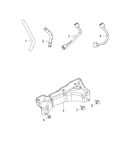2015 Jeep Cherokee Hose-Differential Pressure Diagram for 68228891AB