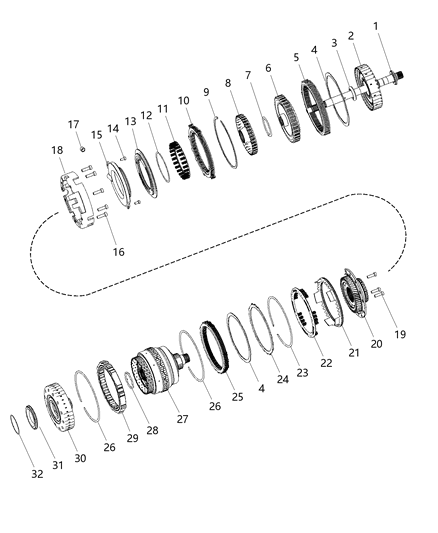 2015 Jeep Compass Gear-Final Drive Diagram for 68226337AA
