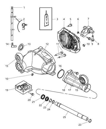 2006 Jeep Commander Housing-Axle Diagram for 52114326AA