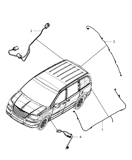 2013 Chrysler Town & Country Wiring Chassis & Underbody Diagram
