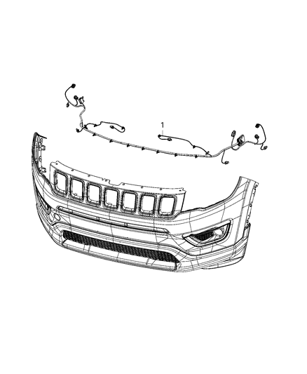 2021 Jeep Compass Wiring, Front Fascia Diagram