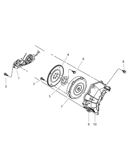 2007 Jeep Compass Clutch-Modular Diagram for 5062150AB
