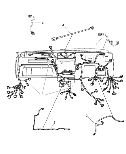 2011 Jeep Grand Cherokee Wiring-Instrument Panel Diagram for 68087194AB