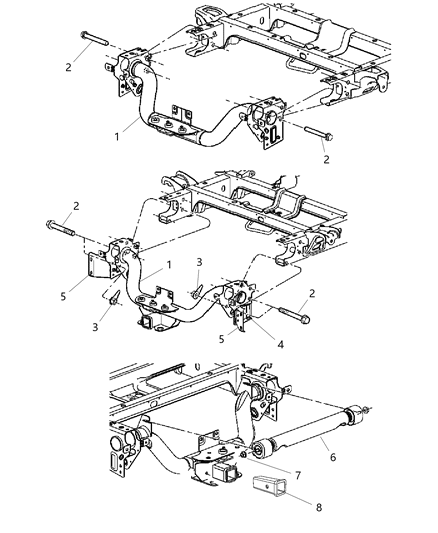 2013 Ram 2500 Hitch-Trailer Diagram for 68143776AD