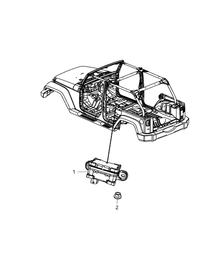 2013 Jeep Wrangler Sensors - Steering & Suspension Diagram