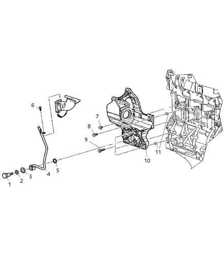 2006 Jeep Liberty Bracket-Accessory Mount Diagram for 5142553AA