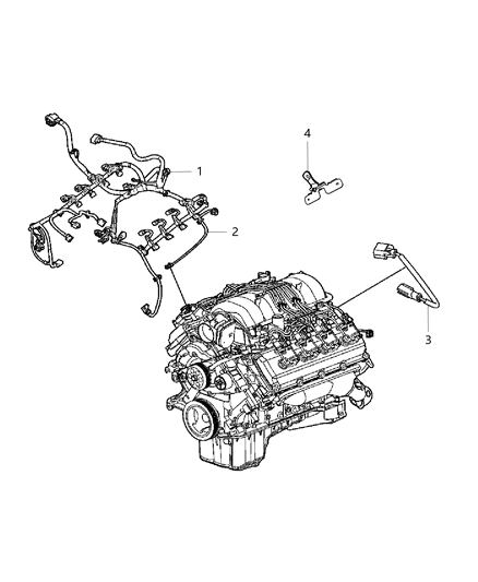 2012 Ram 1500 Wiring-Engine And Transmission Diagram for 68157976AA
