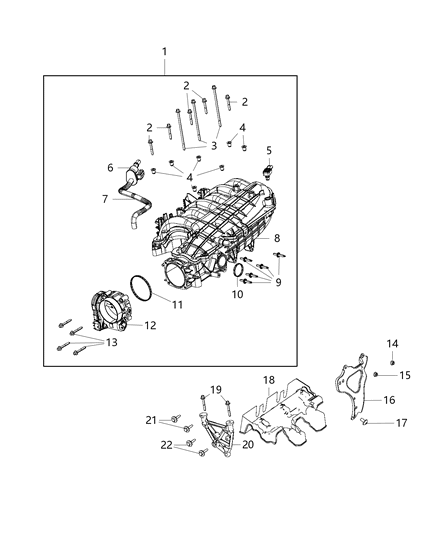 2020 Jeep Gladiator Cover-Engine Diagram for 5281808AB