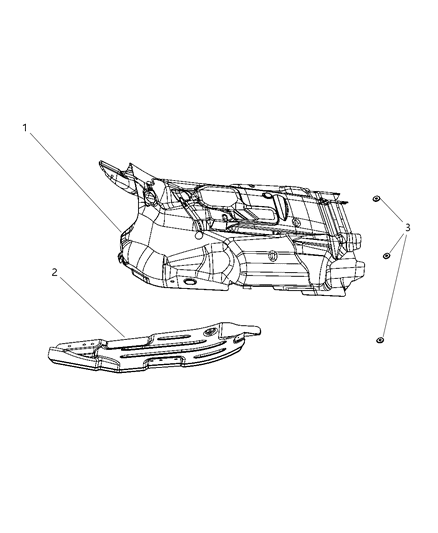 2007 Jeep Liberty Shield-Floor Pan Diagram for 55360978AB