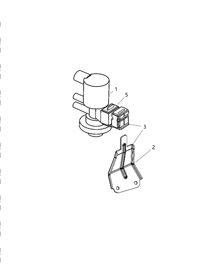 2004 Jeep Wrangler Duty Cycle PURGE SOLENOID Diagram for 52059549AA