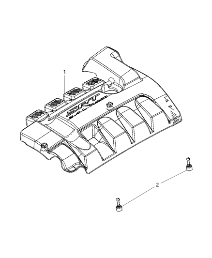 2008 Dodge Caliber Engine Cover & Related Parts Diagram 4