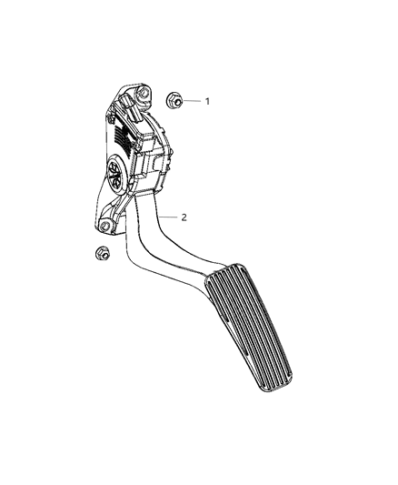 2012 Jeep Liberty Pedal-Accelerator Diagram for 53013783AD