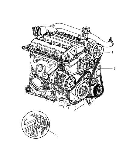 2014 Dodge Journey Engine-Long Block Diagram for 4892645CA