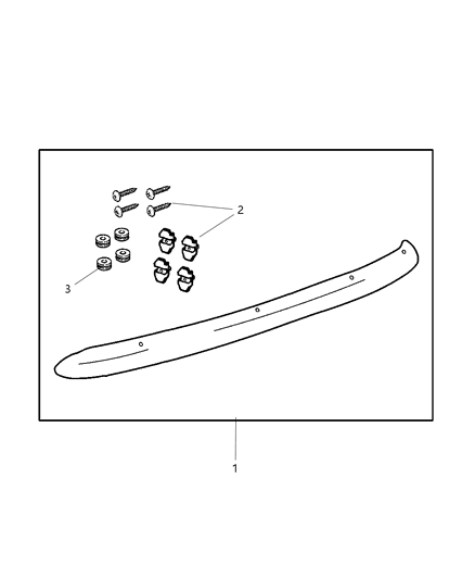 2004 Jeep Grand Cherokee SPACER-Air DEFLECTOR Diagram for 5014754AA