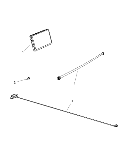 2010 Dodge Journey Antenna-Global Positioning Diagram for 5064187AA