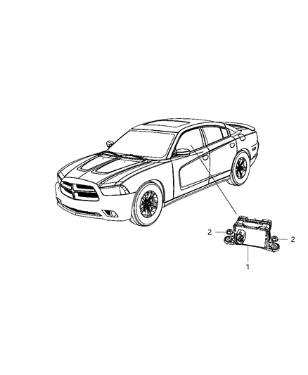 2011 Dodge Charger Sensors - Steering & Suspension Diagram