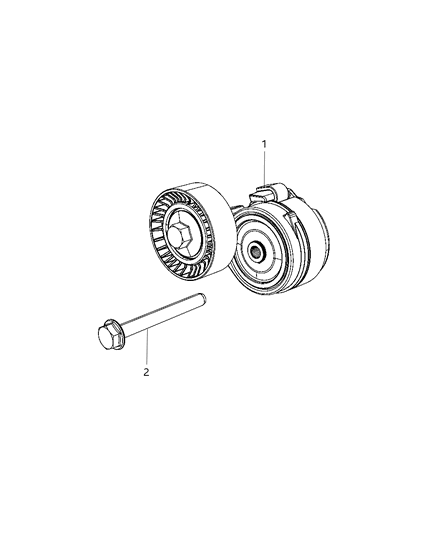 2013 Dodge Dart Pulley & Related Parts Diagram 1