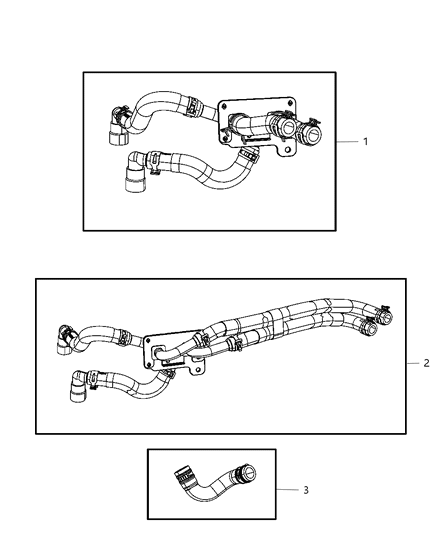 2012 Jeep Grand Cherokee Hose-Heater Supply And Return Diagram for 55038033AF
