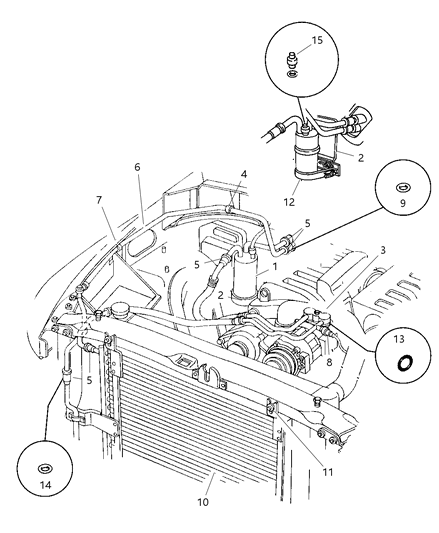2002 Dodge Ram 3500 Switch-A/C Cycling Diagram for 5018449AA