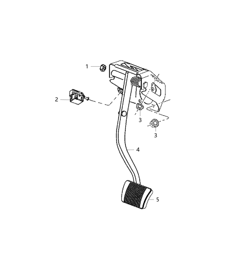 2015 Dodge Charger Pedal-Non Adjustable Diagram for 4779688AG