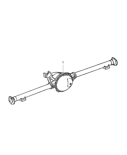 2000 Jeep Cherokee Axle-Service Rear Diagram for 4886148AB