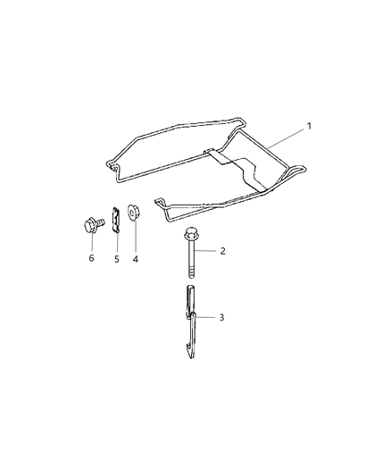 2008 Dodge Sprinter 3500 Hook-Spare Tire Attach Diagram for 68038921AA